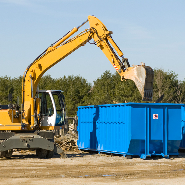 what size residential dumpster rentals are available in Fairfield Harbour NC